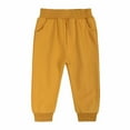 thumbnail image 3 of Atogsazn Toddler Long Sleeve Sweatshirt and Trousers Outfit Clearance Winter Girls' Crew Neck Long Sleeve Casual Gold Silk Trousers Set 12-24 Months Yellow, 3 of 8