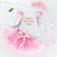 thumbnail image 1 of Conjunto de falda de tul con letras para el Día de San Valentín de SDJMa para recién nacidas y niñas, 1 of 8