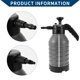 thumbnail image 4 of Botellas de Spray de Limpieza Unique Bargains Botellas de Spray Exteriores con Boquilla Ajustable para Plantas de Interior y Exterior y Limpieza Plástico Metal Ajustable 2L 1 Pc Gris, 4 of 6