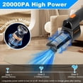 thumbnail image 4 of Aspirador de Coche de Alta Potencia 20000PA Motor Sin Escobillas Ajustable de 3 Velocidades Mini Aspirador de Coche Portátil Inalámbrico Plegable de 180°, 4 of 5