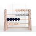 thumbnail image 3 of Wood Abacus Toy Beads Counting Playthings Simple Design Early Education Math Learning Toys Educational Prop Home Decoration Blue, 3 of 9