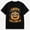 Black-40, variant on Funny Halloween Shirt, Happy Halloween Pretzel Pumpkin Graphic T-Shirt, Short Sleeve Adult Shirt
