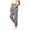 Gray, variant on Women's Capris Pants Sweatpant Workout Running Elastic Waist Athletic Capri Pant with Pockets