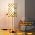 thumbnail image 4 of Crystal Table Lamp Touch Control Bedside Lamp with Warm White, 4 of 7