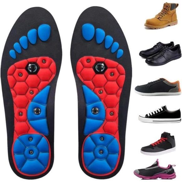 Akusoli Insoles, Akusoli Magnetic Insoles, Akusoli Magnetic Acupressure Insoles, Orthopedic Insoles, Breathable Eva