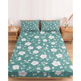 Service Spring Sheet Full Size Fitted Sheet Set - Turquoise Spring Floral 3 Piece Bedding ...