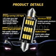 thumbnail image 3 of Ruiandsion 41MM/42MM 211-2 578 212-2 LED Lights Bulbs, 4300K Warm White Festoon CAN-Bus Interior Map, Dome, Trunk, Stepwell Door Courtesy Lights 10Pcs, 3 of 8