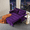Purple, variant on Gewnee Purple Velvet Pull-out Sleeper Sofa Bed - Solid Wood Frame, 2-Seater Loveseat for Home/Guest Room, Small Space Friendly