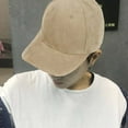 thumbnail image 1 of Adjustable Unisex Suede Baseball Cap Curved Brim Hat Solid Baseball Cap Color Outdoor Sports Hat, 1 of 3