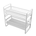 thumbnail image 2 of Escurridor De Platos, Estante De Secado De Platos De Metal PP De 2 Niveles, Duradero, De Gran Capacidad Para Platos ANGGREK 2 Tier Dish Rack, 2 of 8