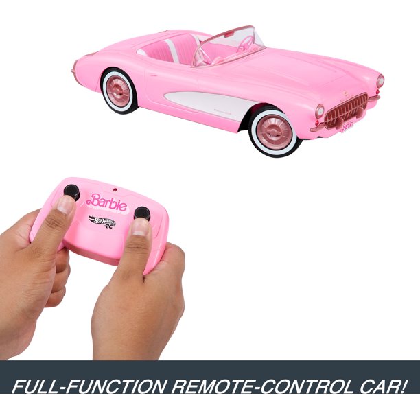 Hot Wheels Barbie Corvette, Remote Control Corvette from Barbie The Movie - Walmart.com