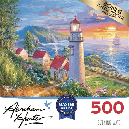 Cra-Z-Art Abraham Hunter 500-Piece Evening Watch Adult Jigsaw Puzzle