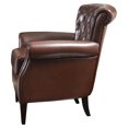 thumbnail image 5 of Noble House Orlando Leather Club Chair in Brown, 5 of 5