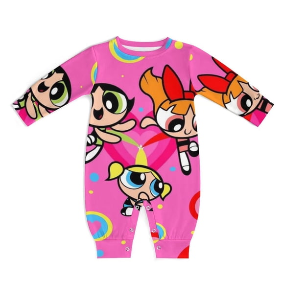The Powerpuff Girls Unisex Baby Boy Girl Rompers Long Sleeve Infant Jumpsuits Babies' Outfits Fall Winter Clothes 0-3M