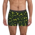 thumbnail image 1 of Balery Green Branch Olive Calzoncillos bóxer para hombre, ropa interior de algodón suave y transpirable con cinturilla de nailon-X-Large, 1 of 5