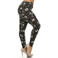 thumbnail image 2 of Plus Size Print, Full Length Leggings In A Fitted Style With A Banded High Waist Multi, 2 of 4
