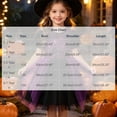 thumbnail image 3 of Virmaxy Toddler Halloween Dress Spider Web Print Short Puff Sleeve Tulle Tutu Skirt Witch Costume for Fall Festival Sizes 2T-7T, Purple, 3 of 5