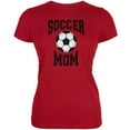 thumbnail image 1 of Soccer Mom Red Juniors Soft T-Shirt, 1 of 1