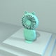 thumbnail image 4 of Ventiladores de pequeños ventiladores USB Carga linda enfriamiento Potente con máquina de potencia fuerte en el paquete de caja en el paquete de caja para trabajos de viaje Caracol verde Scienceny HA012739-03B, 4 of 7