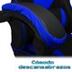 thumbnail image 5 of Silla de escritorio gamer ergonómica Masaje Reclinable Descansapies azul Titano TT-SGRM01, 5 of 7