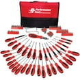 thumbnail image 3 of Performance Tool Screwdriver W1721 Star/Slotted/Phillips/Hex/Square; Chrome Vanadium Steel; Red Handle; With Magnetic Tip; Set Of 100, 3 of 4