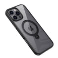 thumbnail image 3 of Designed for iPhone 12 Pro / 12 6.1" Case with Magnetic Ring Invisible Stand [Military Drop Protection] [Compatible with MagSafe] Shockproof Matte Translucent Case for iPhone 12 Pro / 12 6.1",Black, 3 of 11