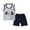 Gray, variant on Summer Boys Clothes Boys Cotton Blend Modern Tank Top and Shorts 2 Pack Bundle Set for Kids 1-8Y(Green,5-6 Years)