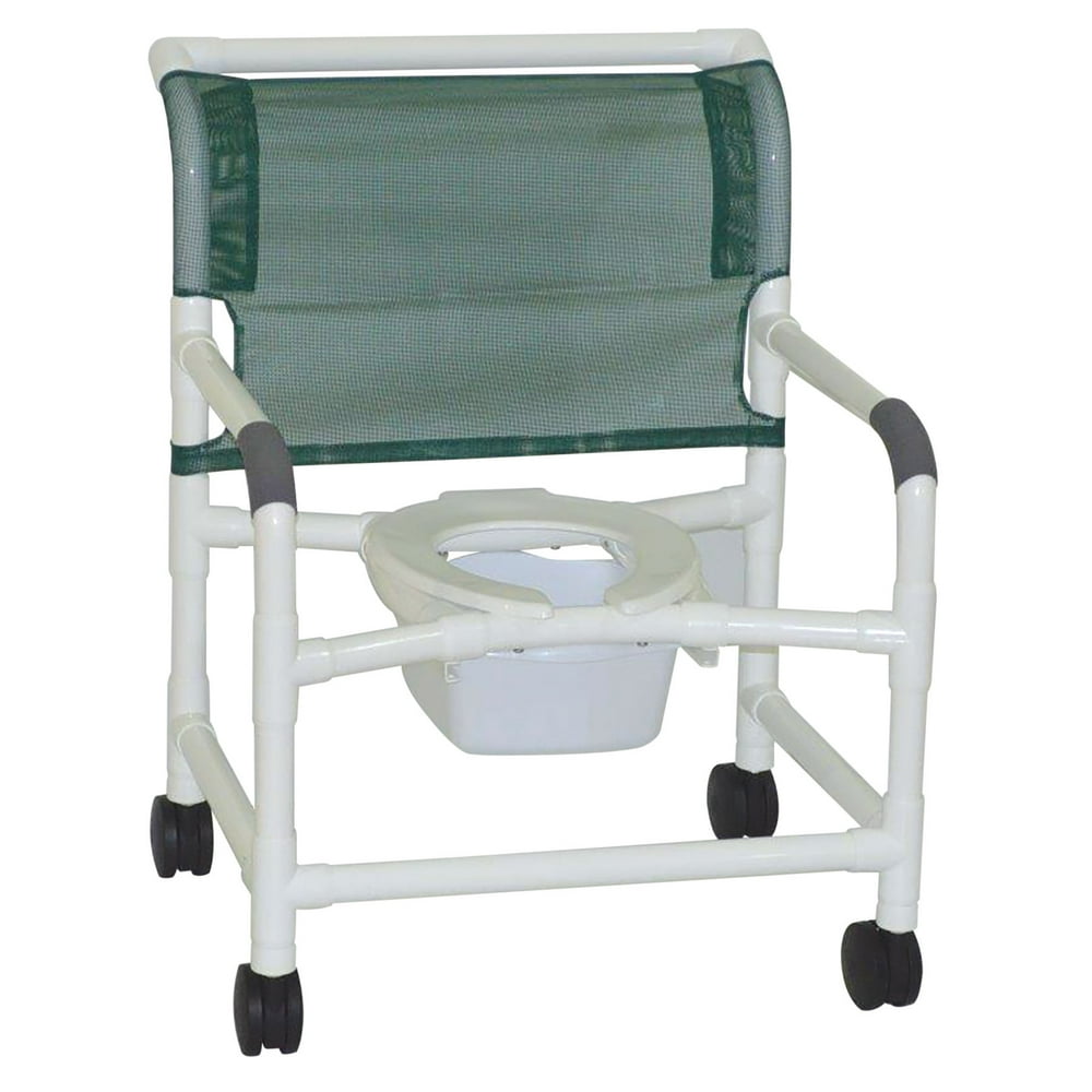 MJM International 1264NB Bariatric Shower Chair with Slide Out