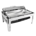 thumbnail image 1 of Chafing Dish Rectangular Visible Glass Straight Leg Chafer Warmer for Heated for Cooking Restaurant Rectangle Dinner Stove Lid for Hotel Buffet Restaurant, 1 of 7