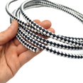 thumbnail image 3 of 2 Yards Uncut 8mm Braided Leather Cord Round Leather Bolo Strap for Bracelet Making, 3 of 6
