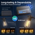 thumbnail image 3 of Guirnalda Solar KYY 24 LED 23,7 m Impermeable para Patio, 3 of 8