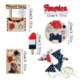 thumbnail image 3 of Fourth of July decorations, Blue Kitchen decor, Red Kitchen decor, Tiered Tray Stand, Tiered Display Stand, Table decorations, Centerpiece Table decorations, Wood Tray for Kitchen, 3 of 8
