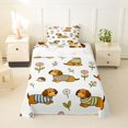 thumbnail image 2 of Manfei Cute Dachshund Dog Twin Sheets, Spring Groovy Bedding, Off White, 3 Pieces, 1 Flat Sheet, 1 Fitted Sheet and 1 Pillowcase, 2 of 6