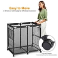 thumbnail image 3 of Yescom 35x33x22 Mesh Pool Storage Bin Rolling Cart Organizer, Blue, 3 of 6