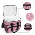 thumbnail image 6 of Cooler bag Pink Rose Floral Background 15L Insulated Lunch Bag Large Cooler Suitable for camping and picnics, 6 of 7