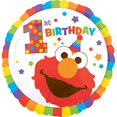 thumbnail image 2 of Anagram Elmo 1st Birthday Balloon Kit, Red, 18 Piece, Foil and Latex Balloons, 2 of 3