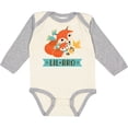 thumbnail image 3 of Inktastic Little Brother Woodland Fox Lil Bro Boys Long Sleeve Baby Bodysuit, 3 of 5