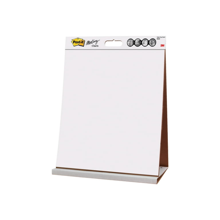 Post-it Super Sticky Tabletop Easel Pad, Great for Virtual Teachers and  Students, 20 x 23 Inches, 20 Sheets/Pad, 1 Pad (563R), Portable White  Premium