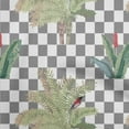 thumbnail image 1 of oneOone Cotton Jersey Gray Fabric Tropical Geometrical Checkered Pattern Sewing Craft Projects Fabric Prints By Yard 58 Inch Wide, 1 of 4
