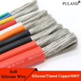 thumbnail image 1 of Cable de silicona ultrasuave resistente al calor, cable de cobre Flexible de alta temperatura, 30, 28, 26, 24, 22, 20, 18, 16, 15, 14, 13, 12, 10 AWG, 1M/5M, 1 of 3