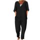 thumbnail image 2 of Puntoco Conjunto de moda para mujer Primavera y media manga Cuello redondo Algodón y talla grande Conjunto informal de dos piezas para mujer Puntoco Puntoco-5973, 2 of 6