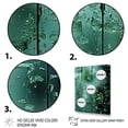 thumbnail image 3 of Designart "Window View of Abstract Jungle Gardens" Landscapes Framed Wall Art - Tropical Green Jungle Entryway Framed Wall Art, 3 of 6