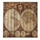 thumbnail image 1 of Bewildely 2 uds cortina de ventana impermeable mapa del mundo geografía histórica impresiones cortinas tela decoración del hogar para dormitorio S Sombras de ventana S, 1 of 6