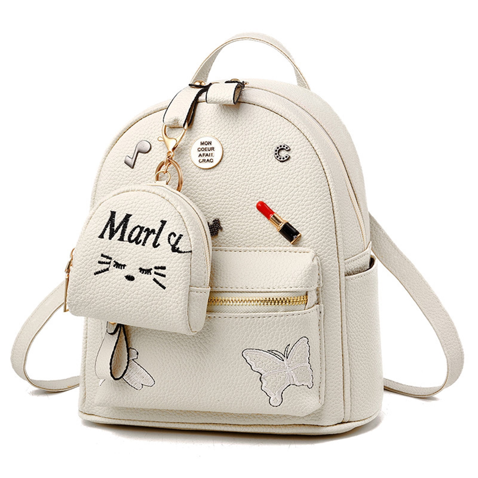 ladies soft leather backpack