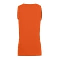 thumbnail image 2 of GIRLS SLEEVELESS VNECK POLY/COTTON JERSEY, Orange, M, 2 of 4