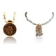 thumbnail image 1 of Kamada Combination of Shri Radha round pendant tulsi mala and exquisite Radha krishnaTulsi (basil) mala,Spritual Pendant Necklace for Women and Men, 1 of 5