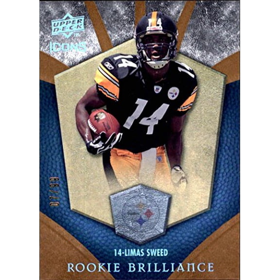 2008 Upper Deck Icons Rookie Brilliance Gold #RB24 Limas Sweed /99 NFL Football Trading Card