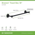 thumbnail image 7 of Symmons 583TB18BBZ Braston 18" Towel Bar - Bronze, 7 of 7