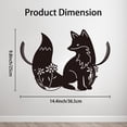 thumbnail image 2 of Portarrollos de papel higiénico decorativo con forma de zorro, divertido animal de zorro, para 8 rollos adicionales, organizador de papel higiénico independiente de metal con forma de zorro salvaje., 2 of 8