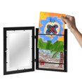 thumbnail image 2 of Marcos de arte para niños, marcos de arte con apertura frontal, fáciles de cambiar, dibujos, ilustraciones, marcos de fotos para pared, mesa, madera, 2 of 5